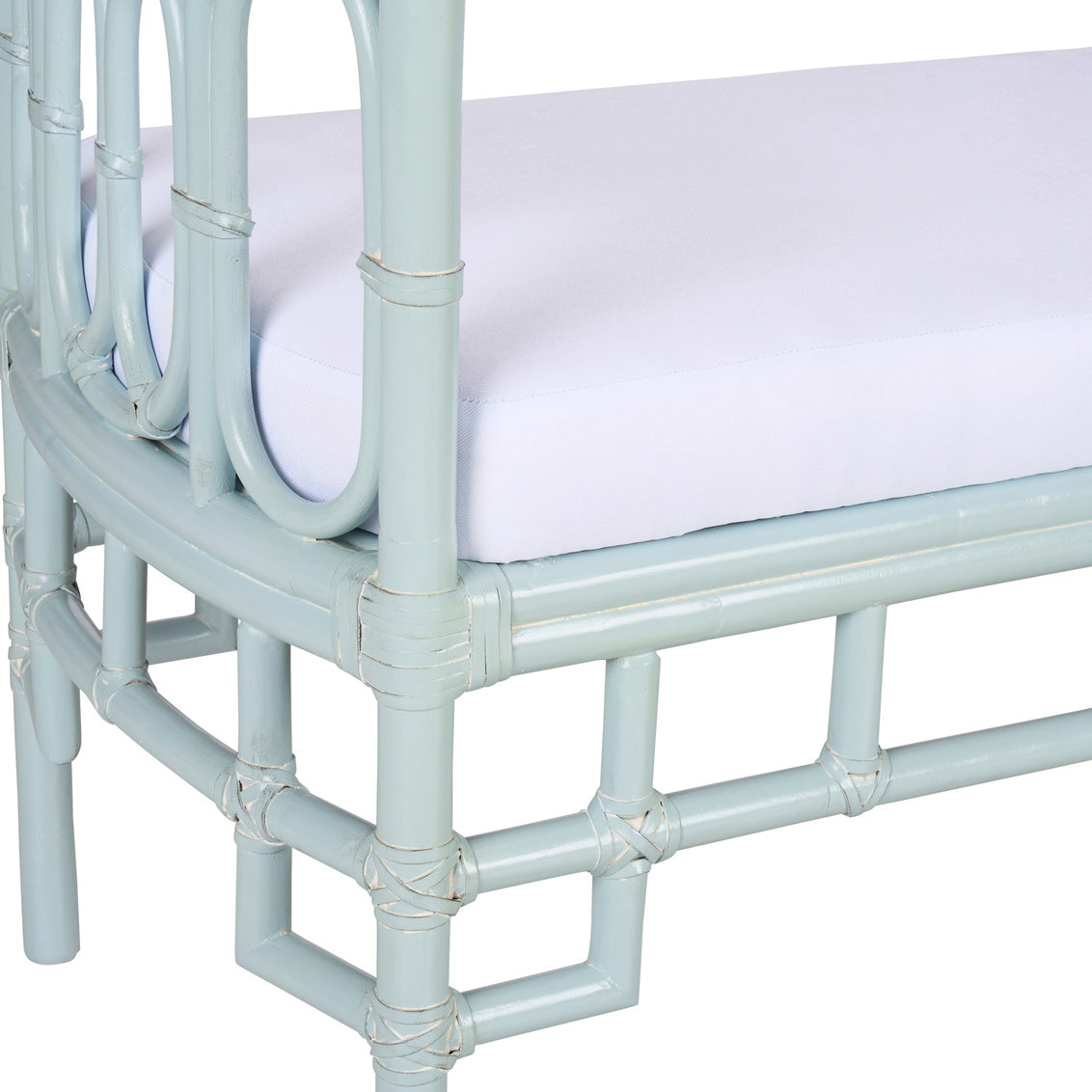 Banc en rotin de bord de mer