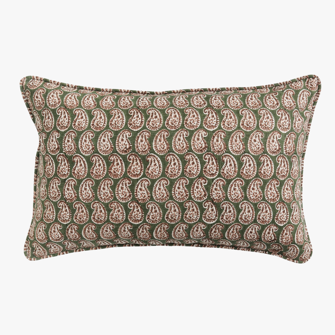 Housse de coussin lombaire Simrane en bois de rose