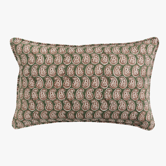 Housse de coussin lombaire Simrane en bois de rose