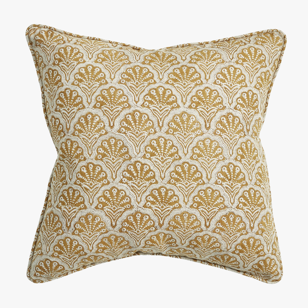 Housse de coussin safran Saint-Tropez