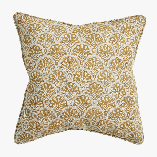 Housse de coussin safran Saint-Tropez