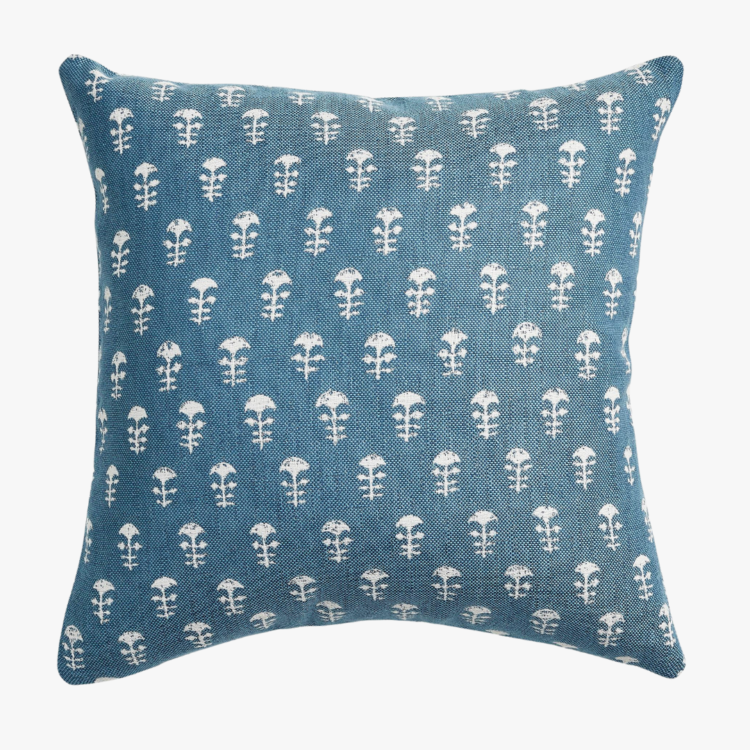 Housse de coussin d'extérieur Yukka bleu ciel