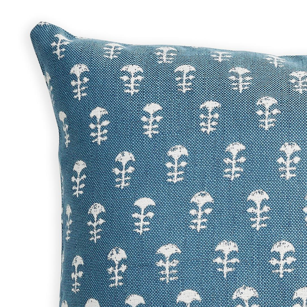 Housse de coussin d'extérieur Yukka bleu ciel
