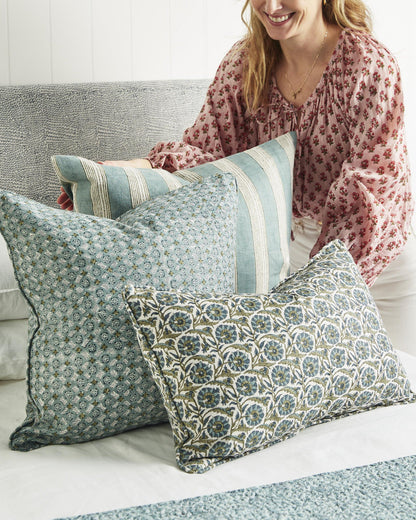 Housse de coussin lombaire en ardoise d'Istanbul