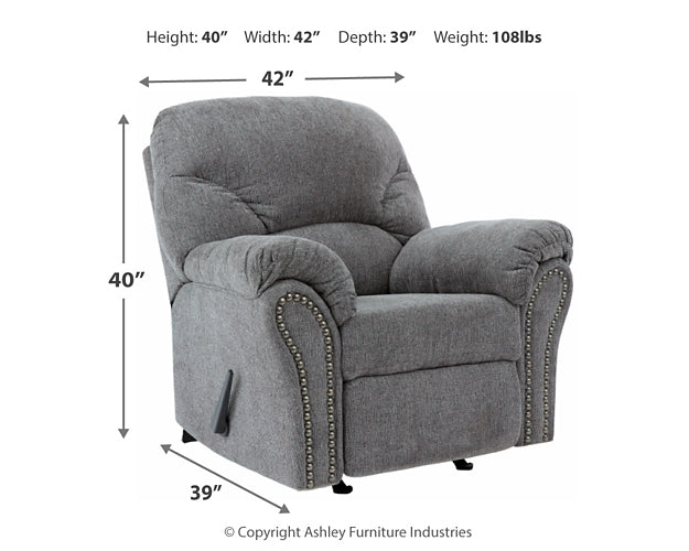 Fauteuil inclinable à bascule Allmaxx