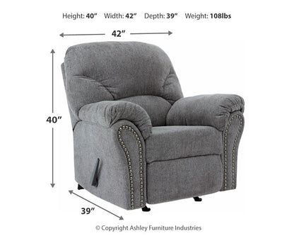 Fauteuil inclinable à bascule Allmaxx
