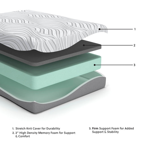 Matelas en mousse à mémoire de forme de 12 pouces