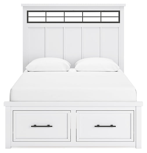 Lit de rangement à panneaux Ashbryn