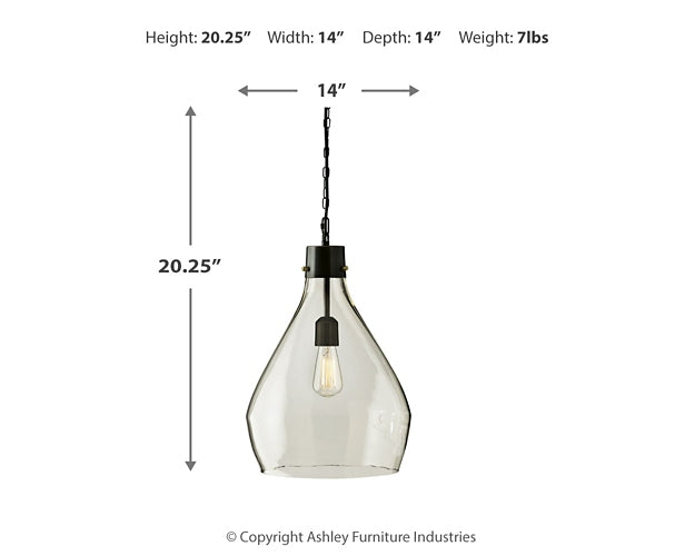 Suspension en verre Avalbane (1/CN)