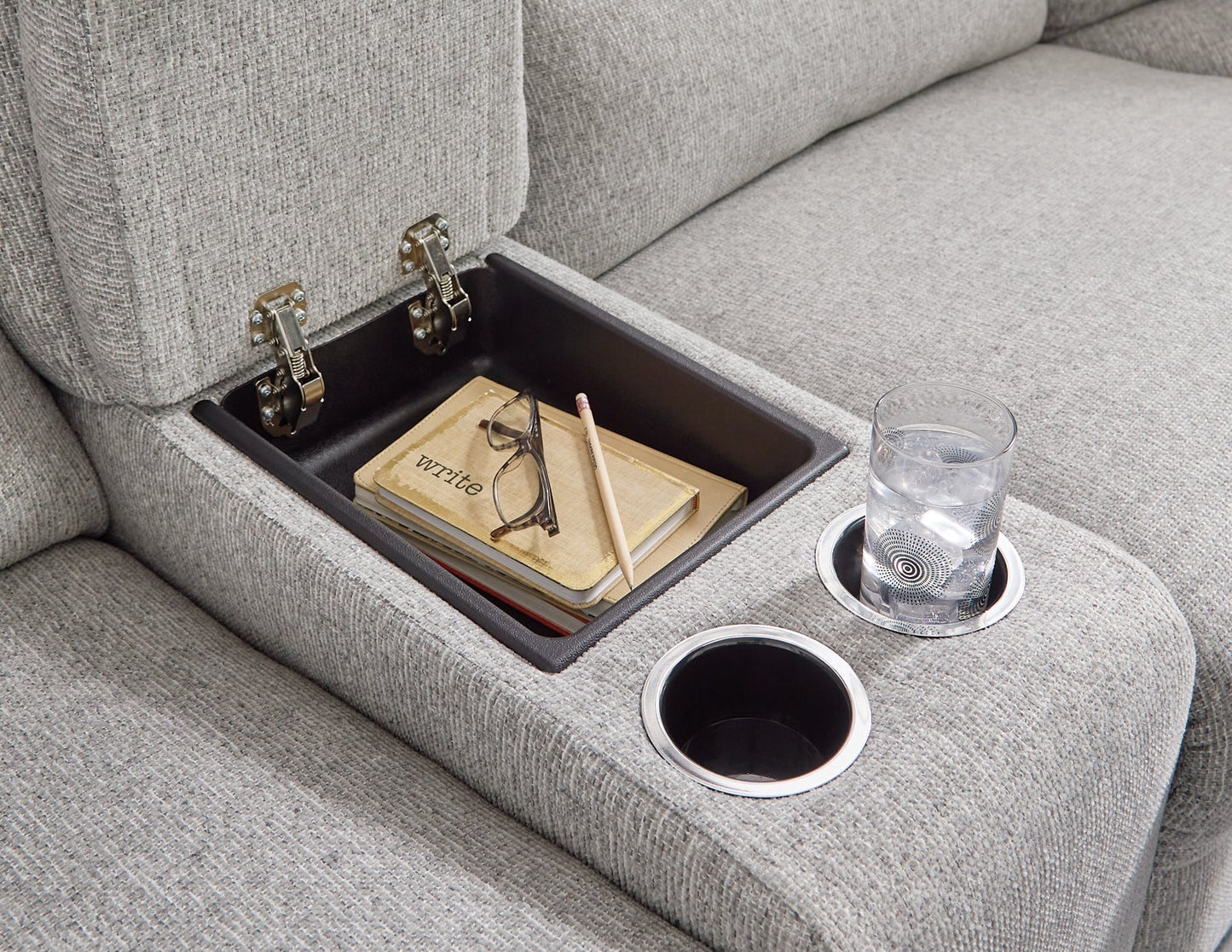 Canapé sectionnel inclinable électrique 3 pièces Acklen Place avec méridienne