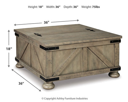 Table basse Aldwin avec rangement