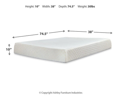 Matelas en mousse à mémoire de forme Chime de 10 pouces