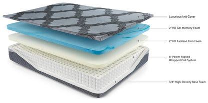 Matelas hybride Ashley King de 12 pouces