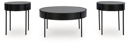 Ensemble de tables d'appoint Ardoline (3/CN)